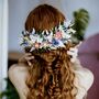Ziggy Pastel Bridal Dried Flower Wedding Headpiece, thumbnail 1 of 6