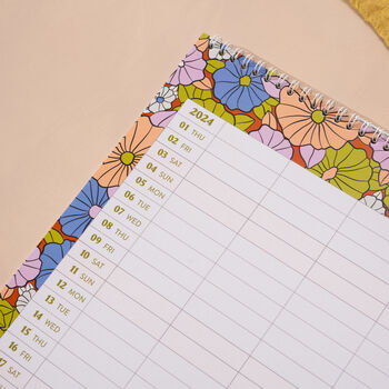 2024 Family Planner | Retro Florals, 8 of 12