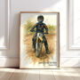 Personalised Motorbike Watercolour Portrait, thumbnail 5 of 9