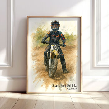 Personalised Motorbike Watercolour Portrait, 5 of 9