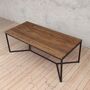 Tower Brown Oak Dining Table With V Shaped Legs, thumbnail 6 of 6
