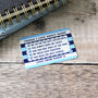 Things I Love About You Personalised Wallet Card For Dad, thumbnail 5 of 6