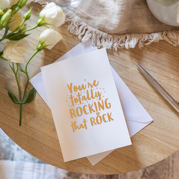 'Totally Rocking That Rock' Engagement Card, 2 of 10