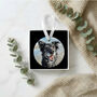 Father's Day Ceramic Photo With Message On Back From Fur Baby, thumbnail 1 of 9