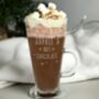 Personalised Christmas Hot Chocolate Latte Glass, thumbnail 4 of 4