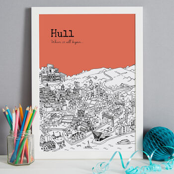 Personalised Hull Print, 5 of 9