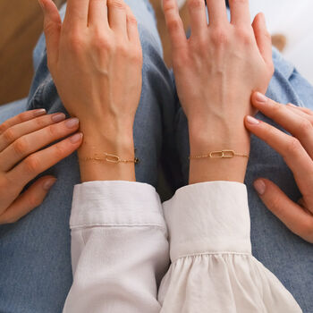 Gift For Grandma – Grandmother And Granddaughter Interlocking Bracelet Set, 2 of 12