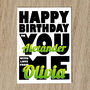 Personalised Names Birthday Card With Message, thumbnail 5 of 8