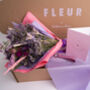 Dried Lilac Bouquet And Leather Keyring Gift Set, thumbnail 1 of 7
