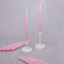 G Decor Pack Of 10 Or 20 Pink Dinner Candles, thumbnail 2 of 4