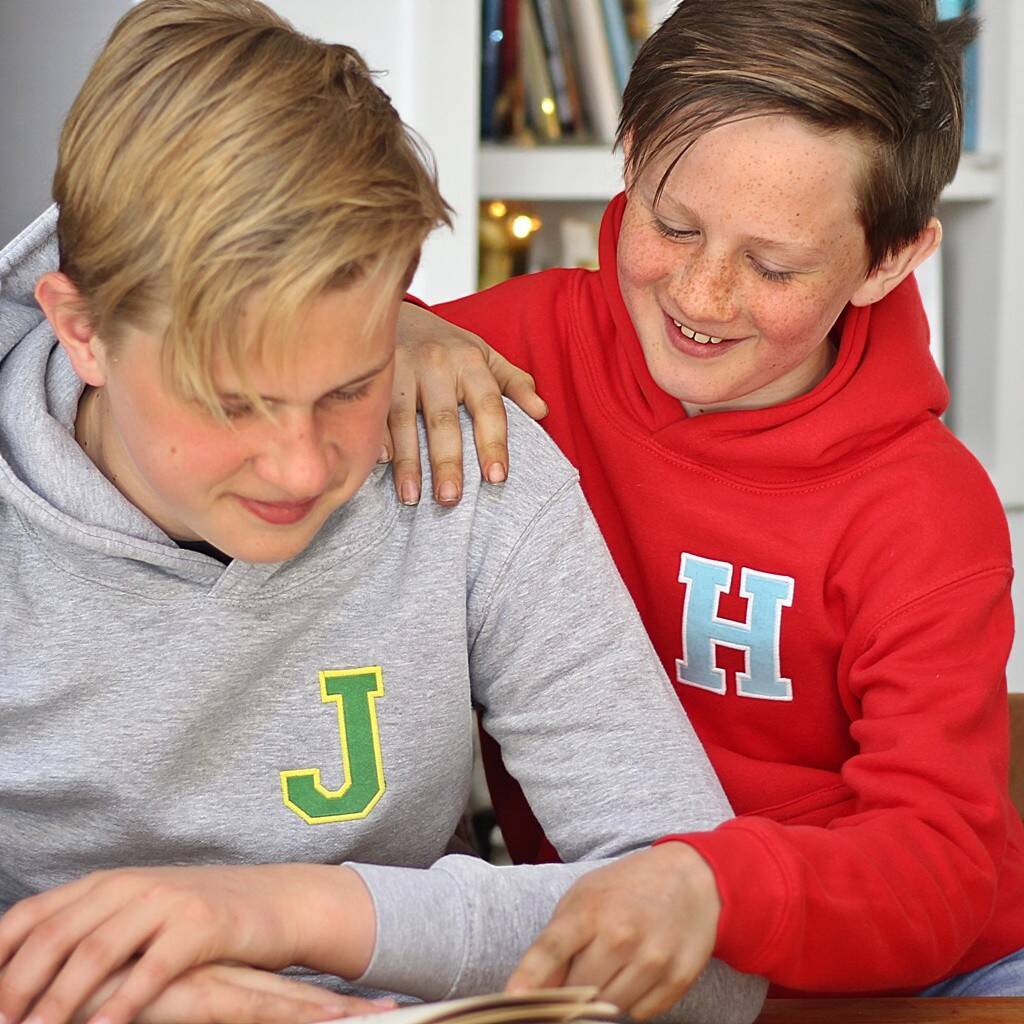 Personalised Children's Varsity Organic Hoodie, 1 of 11