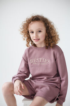 Spring Child's Besties Embroidered Sweatshirt, 11 of 12