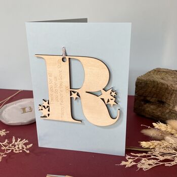 Personalised Initial Letter Father's Day Card, 8 of 9