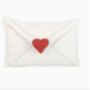 Love Letter Embroidered Boucle Cushion, thumbnail 3 of 4