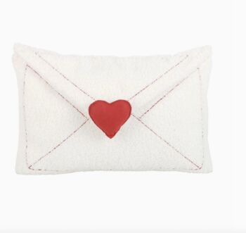 Love Letter Embroidered Boucle Cushion, 3 of 4