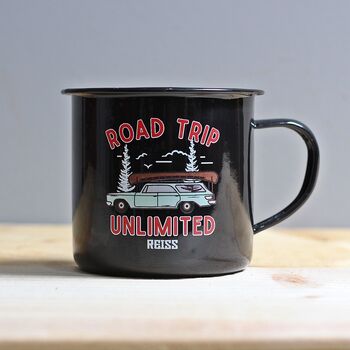 Personalised Road Trip Enamel Mug, 5 of 6