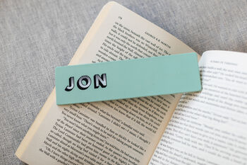Personalised Leather Bookmark, 4 of 7