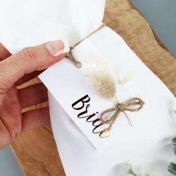 Personalised Metallic Bunny Tail Place Settings, 7 of 9