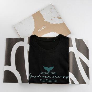 Organic Cotton 'Save Our Oceans' Eco Friendly T Shirt, 2 of 6