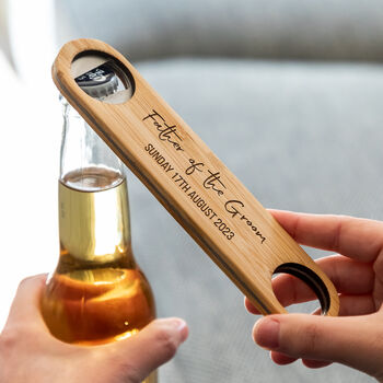 Personalised Bottle Opener Father Of The Bride Or Groom, 2 of 3