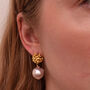 Berry And Pearl Earrings, thumbnail 2 of 2