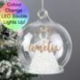 Personalised Christmas LED Angel Bauble, thumbnail 4 of 4