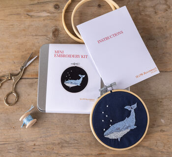Whale Embroidery Kit, 2 of 2