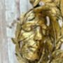Abstract Couple Sculpture With Gold Leaf Detail Gift Ornament, thumbnail 8 of 9