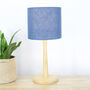 Linen Dusty Blue Lampshade, thumbnail 4 of 8