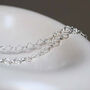 Sterling Silver Shimmer Clover Necklace, thumbnail 1 of 7