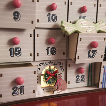 Personalised Fill Your Own Christmas Ski Chalet Advent, 2 of 2