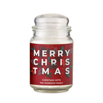 Personalised Merry Christmas Candle, 5 of 8