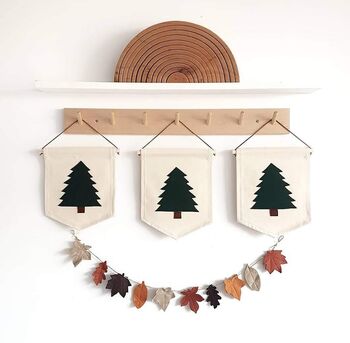 Mini Christmas Tree Wall Hanging, 3 of 5