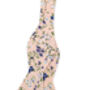100% Cotton Handmade Floral Wedding Tie In Pink, thumbnail 2 of 3