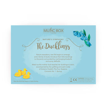 Nature's Symphony: The Ducklings Music Box Card, 6 of 6