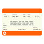 Personalised Train Ticket Anniversary Print, thumbnail 2 of 2