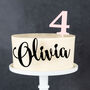 Personalised Acrylic Birthday Cake Charm And Age Topper, thumbnail 1 of 6