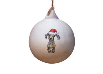 Dachshund Dapple Ceramic Bauble, 2 of 2