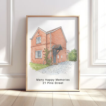 Personalised Watercolour Home And Business Wall Print, 5 of 12