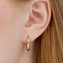Large Foundation Classic Hoop Earrings, thumbnail 2 of 5