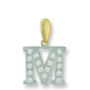 Delicate Monogram 9 K Solid Gold Pendant, thumbnail 12 of 12