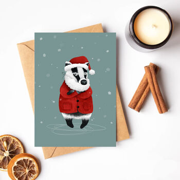 Grumpy Badger Christmas Cards, 2 of 9