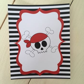 Pirate Personalised Party Decoration Pack, 3 of 6