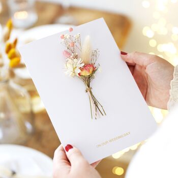 Personalised Foil Dried Flower Greeting Card, 7 of 12