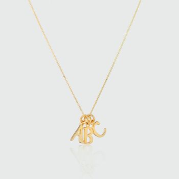 Audley Gold Plated Alphabet Pendant, 2 of 4