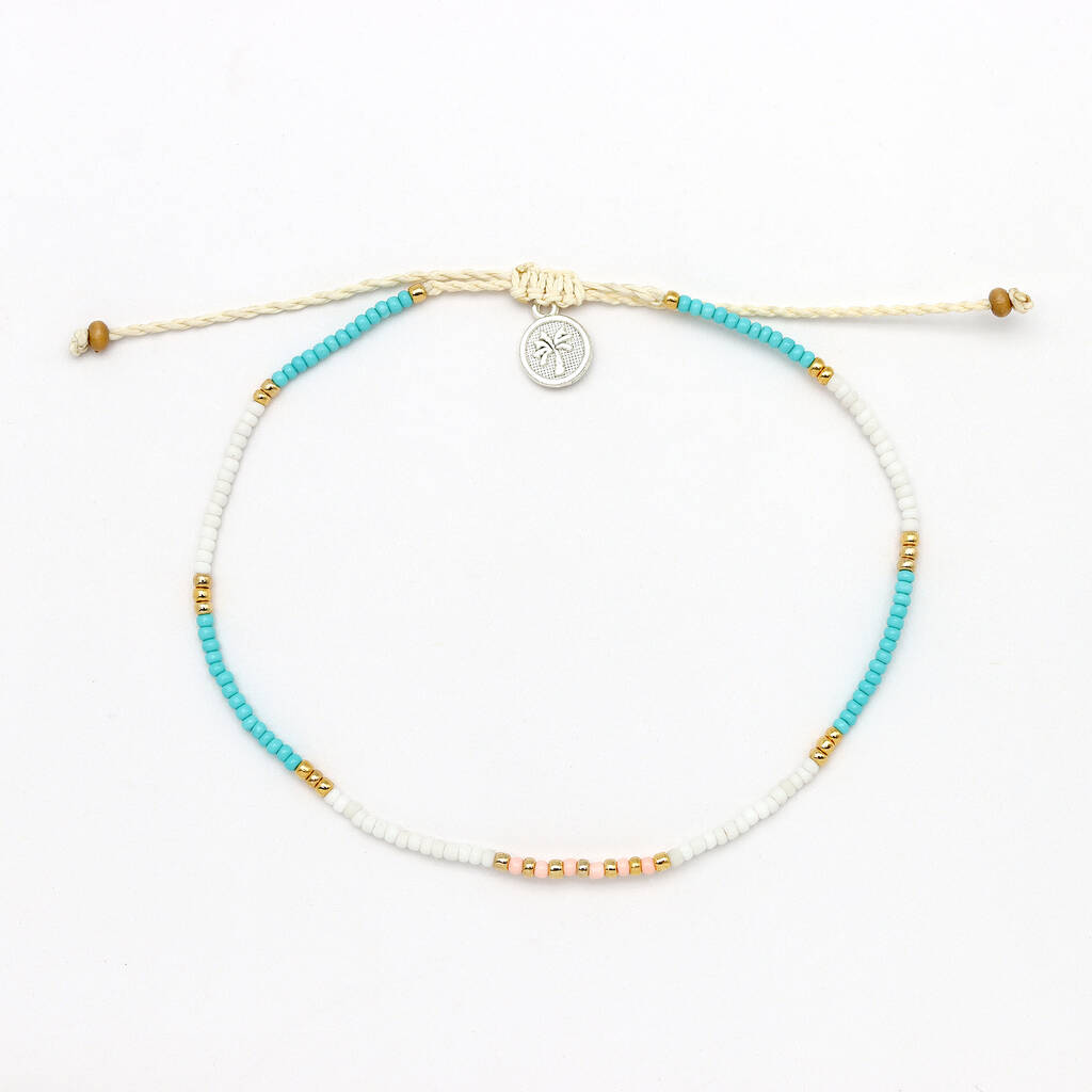 Gembira Beaded Anklet Giada Collection By Pineapple Island