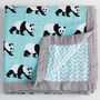 Four Layer Organic Cotton Panda Blanket, thumbnail 1 of 3