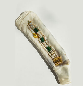 Baroque Pearls And Jade Bracelet, 6 of 9