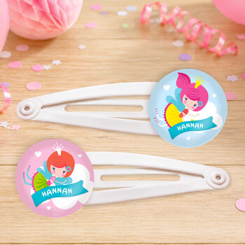 Personalised Fairy Wishes Birthday Hair Clips, 2 of 4