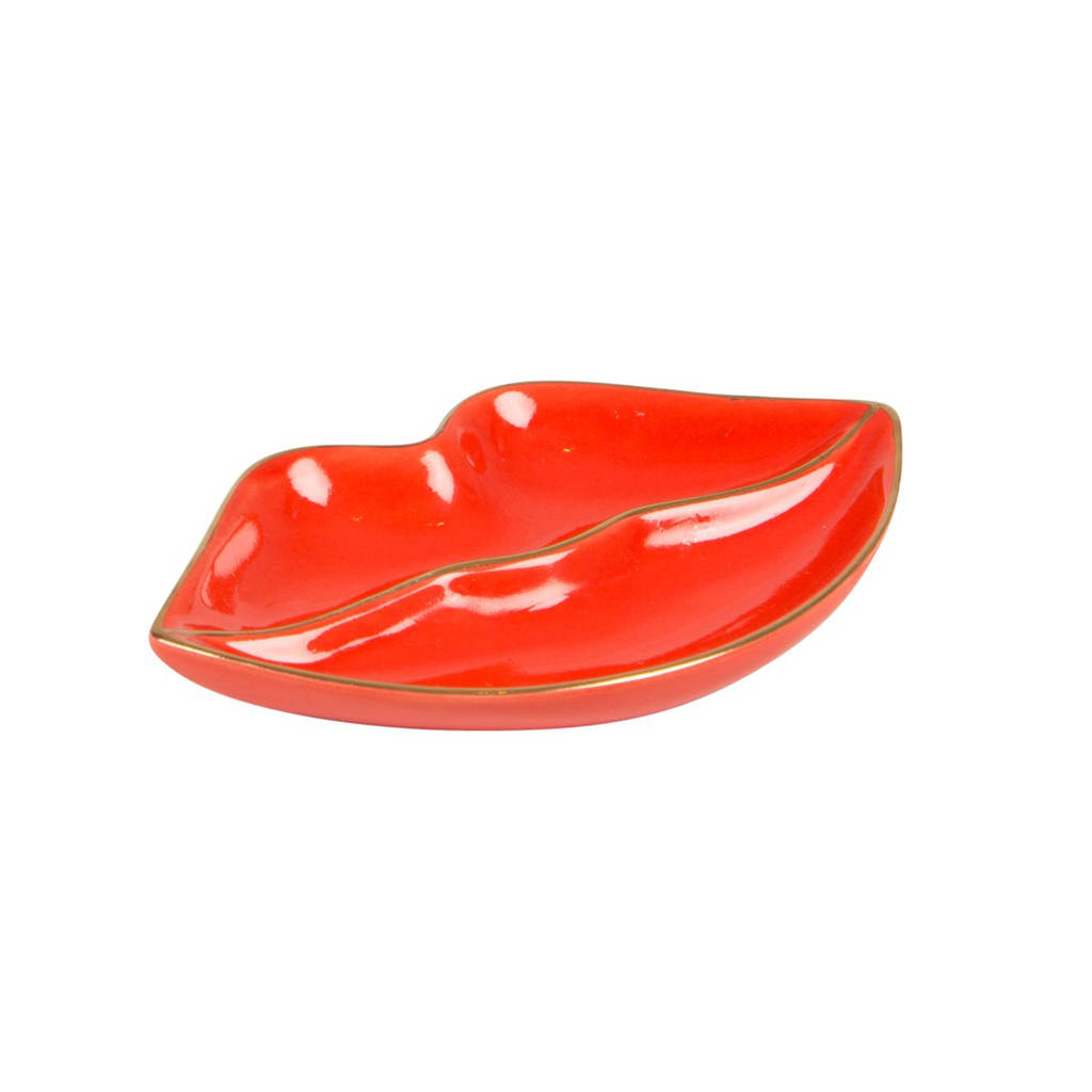 Pop Art Style Lips Trinket Dish By Lola & Alice